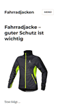 Mobile Screenshot of fahrradjacken.com