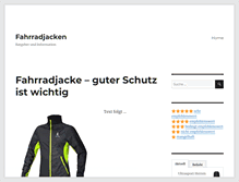 Tablet Screenshot of fahrradjacken.com